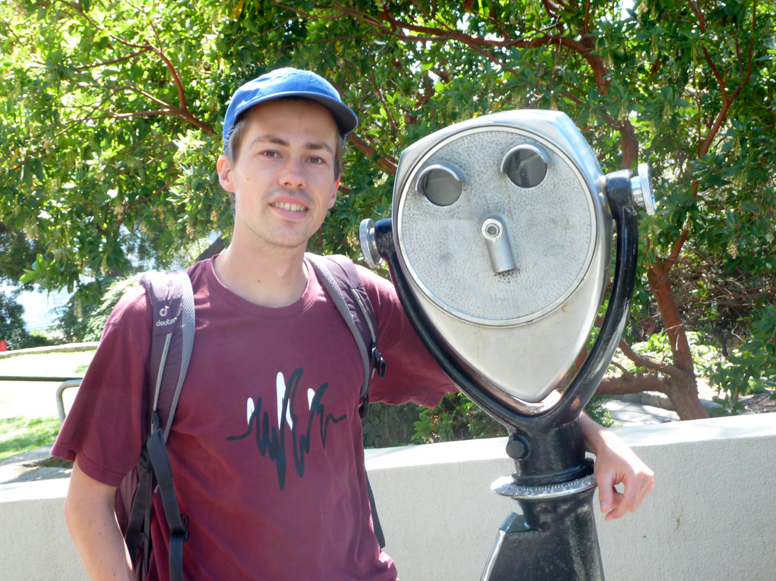 Paul mit Kollege in San Francisco